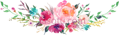 花束水彩,flower bouquet watercolor PNG