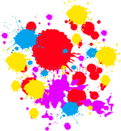 彩色喷漆飞溅,colorful spray paint splatter PNG