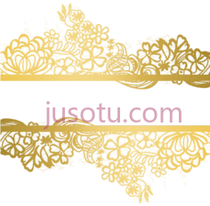 金色花边PNG