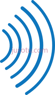 蓝色无线电波,radio wave PNG