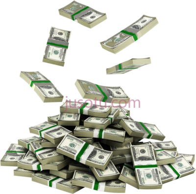 钱,luxury items stack money falling PNG