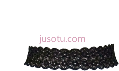 黑色项链,floral lace choker PNG