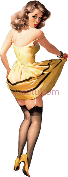 黄色连衣裙女孩,服装,衣服,衣饰,服饰,穿着 PNG
