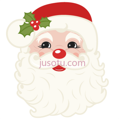 圣诞老人,vintage santa cut files cricut cutting PNG
