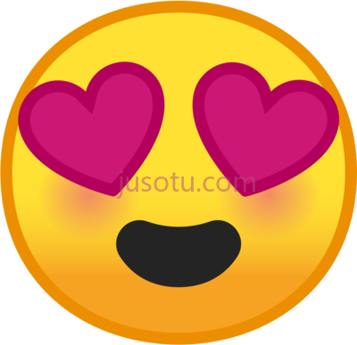 笑脸心眼,smiling face heart eyes icon PNG