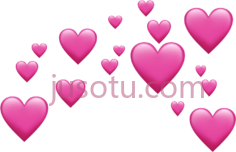 粉红心PNG