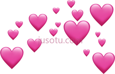 粉红心,heart emoji source PNG