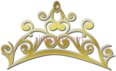 皇冠金色公主王冠,tiara gold princess crown silhouette PNG