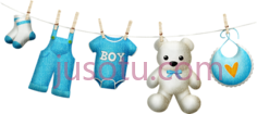 婴儿服装晾衣绳,art boy clothesline PNG