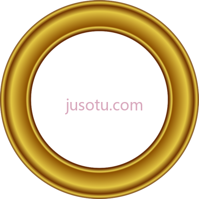 金圆框,golden round frame PNG
