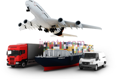 物流货运飞机轮船卡车,logistics & cargo carriage PNG