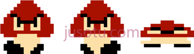 超级马里奥,smb1 goomba sprites super mario bros PNG