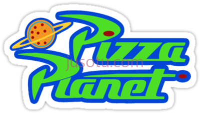 星球标志玩具总动员,pizza planet logo toy story PNG