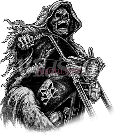 死神,art modern grim reaper biker tattoos PNG