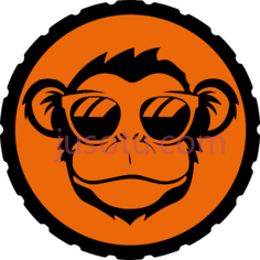 猴,funny logo PNG