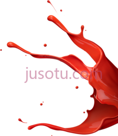 红色飞溅,red splash PNG