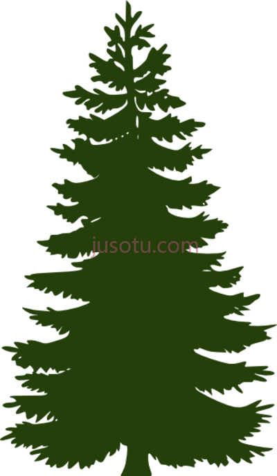 深绿色松树,dark green pine tree PNG