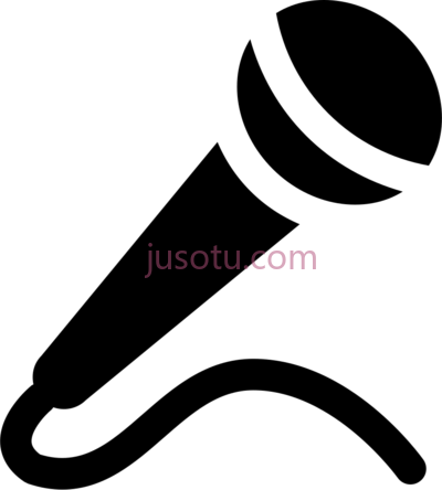 麦克风,microphone comments icon black and white PNG