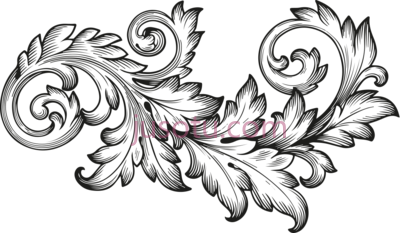 复古巴洛克装饰,vintage baroque ornament PNG