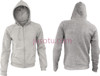 拉链连帽衫,zip up hoodie back mockup PNG