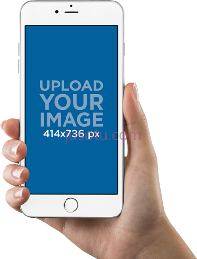 苹果手机在手,iphone in hand mockup PNG