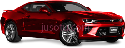 红色科迈罗轿车,carro camaro vermelho em PNG