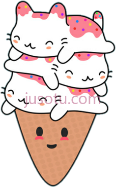 粉色可爱甜点,cat ice cream so t shirt PNG