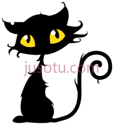万圣节黑猫PNG