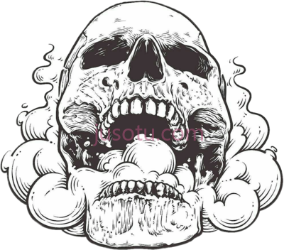颅骨,skull open mouth PNG