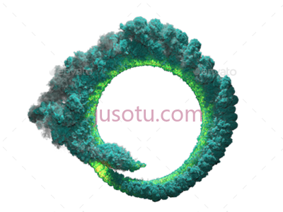 绿烟黄,green smoke and yellow PNG