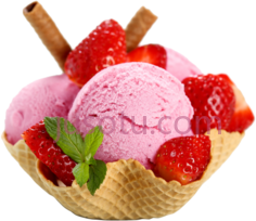 草莓冰淇淋PNG