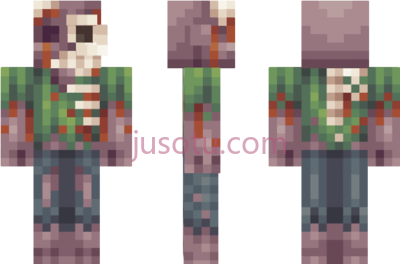 我的世界,decaying zombie minecraft girl skins PNG