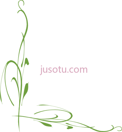 绿藤缘,green vine border PNG