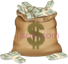 美元钱袋PNG
