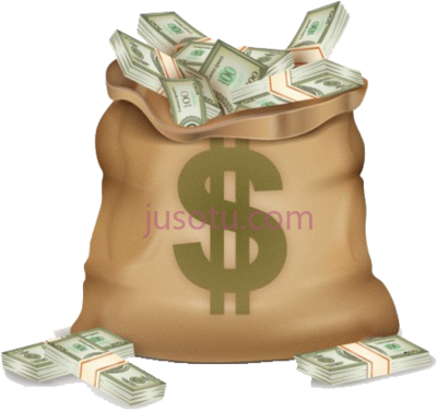 美元钱袋,dollar sign money bag PNG