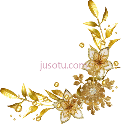 金色花边,gold golden divider schleife valent PNG