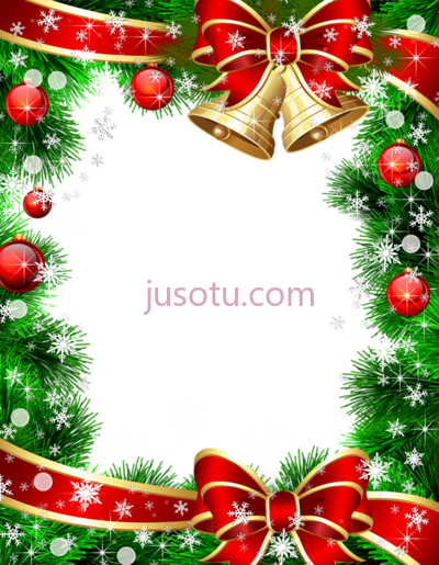 圣诞边框,christmas card frame PNG