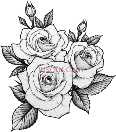 玫瑰纹身,tumblr tatto roses PNG
