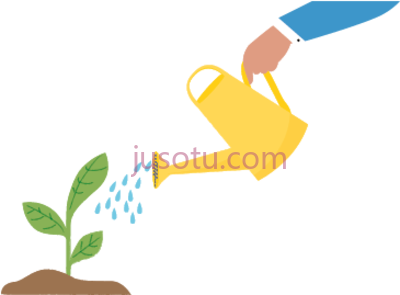 手持浇水罐植物,hand holding watering can pouring on small plants PNG