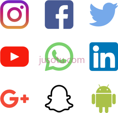 社交媒体,all social media logo PNG