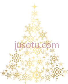 金色圣诞树PNG