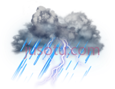 雷暴云闪电PNG
