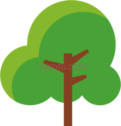 郁郁葱葱树木,cartoon lush trees PNG