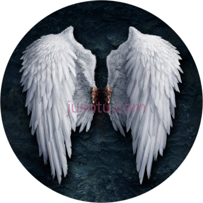 白色天使翅膀,white angel wings realistic PNG
