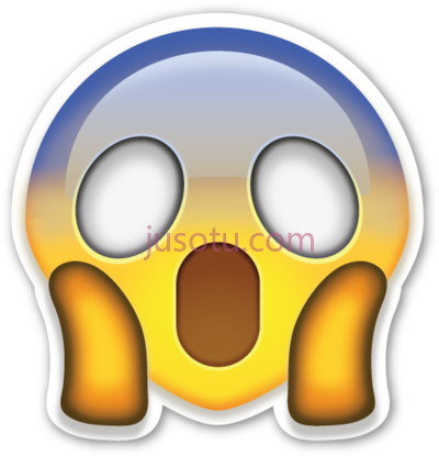 震惊,shocked emoji PNG