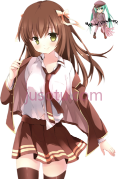 女孩棕色头发PNG