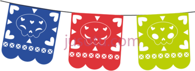 剪纸,dia de los muertos papel picado dibujos PNG