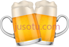 啤酒玻璃杯子PNG