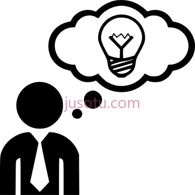 有思想人,idea thinking man comments PNG