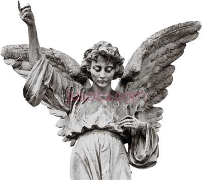 天使雕像,angel statue white PNG